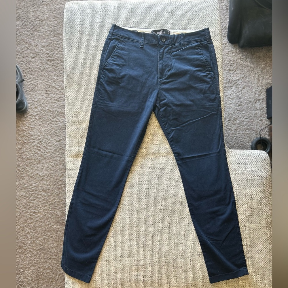 Hollister Men's Dark Blue Chinos